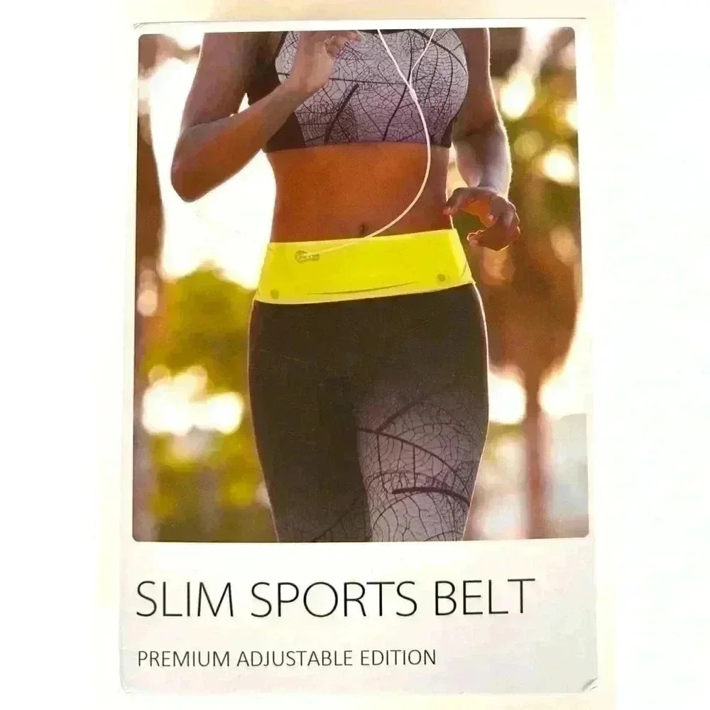 Slim  Adjustable Sports Belt in Turquoise Green